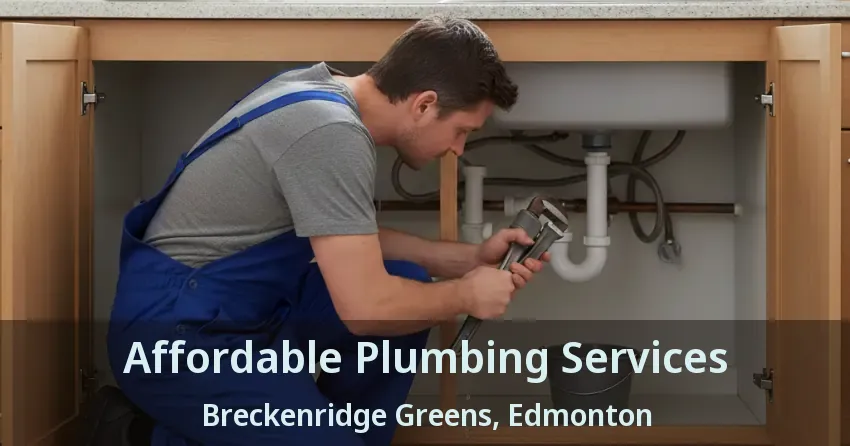 Affordable Plumbing Services Breckenridge Greens, Edmonton - AB