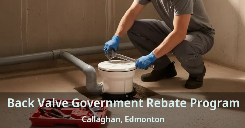 Back Valve Government Rebate Program Callaghan, Edmonton - AB