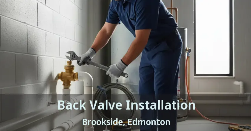 Back Valve Installation Brookside, Edmonton - AB
