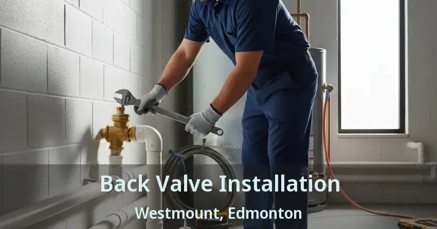 Back Valve Installation Westmount, Edmonton - AB