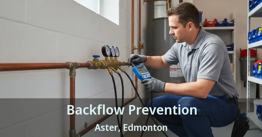 Backflow Prevention Aster, Edmonton - AB