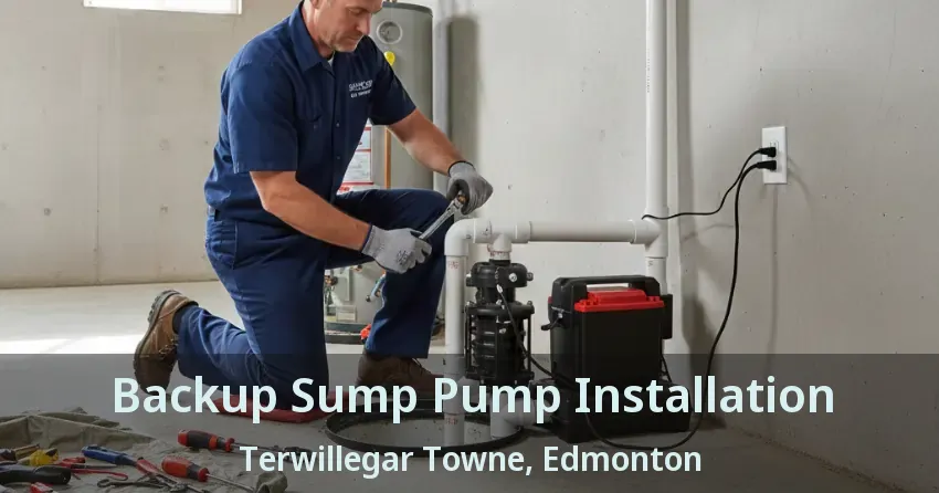 Backup Sump Pump Installation Terwillegar Towne, Edmonton - AB