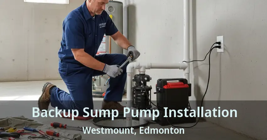 Backup Sump Pump Installation Westmount, Edmonton - AB