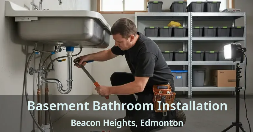 Basement Bathroom Installation Beacon Heights, Edmonton - AB