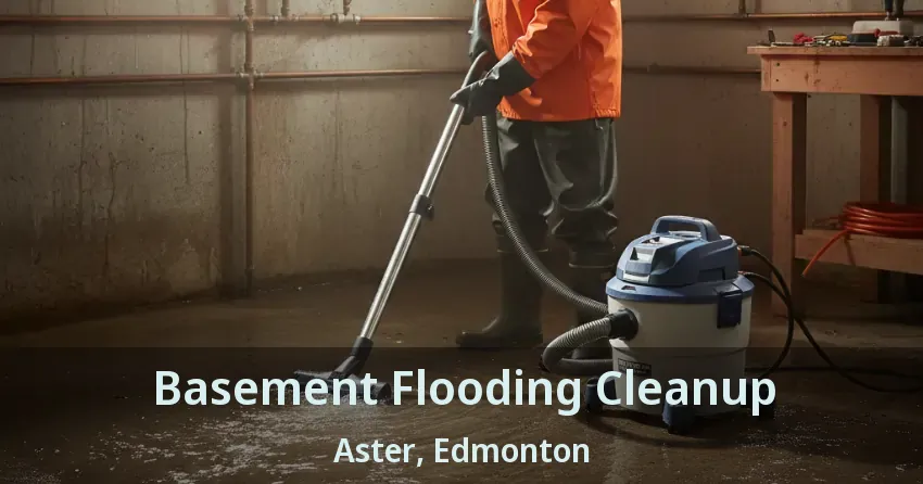 Basement Flooding Cleanup Aster, Edmonton - AB