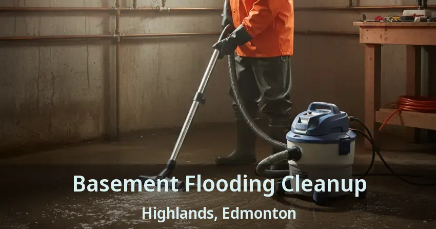 Basement Flooding Cleanup Highlands, Edmonton - AB