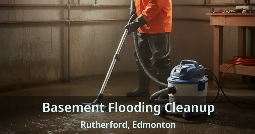 Basement Flooding Cleanup Rutherford, Edmonton - AB