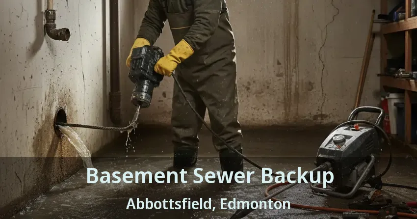 Basement Sewer Backup Abbottsfield, Edmonton - AB