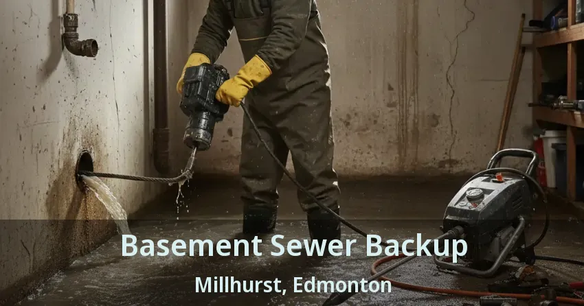 Basement Sewer Backup Millhurst, Edmonton - AB