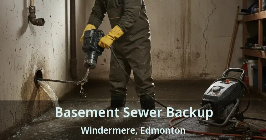 Basement Sewer Backup Windermere, Edmonton - AB