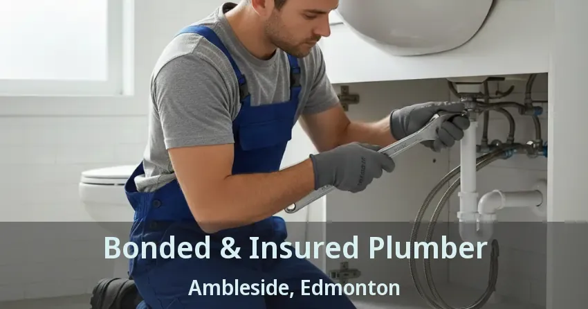 Bonded & Insured Plumber Ambleside, Edmonton - AB