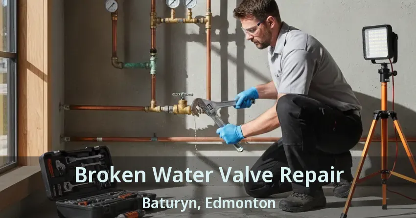 Broken Water Valve Repair Baturyn, Edmonton - AB