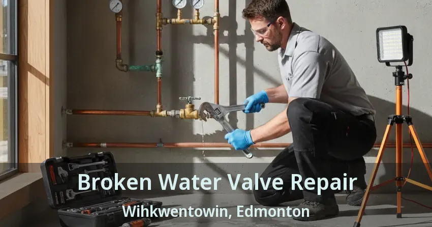 Broken Water Valve Repair Wihkwentowin, Edmonton - AB
