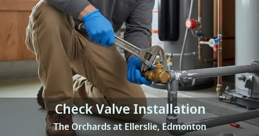 Check Valve Installation The Orchards at Ellerslie, Edmonton - AB