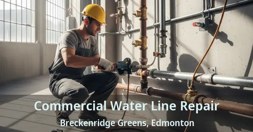 Commercial Water Line Repair Breckenridge Greens, Edmonton - AB