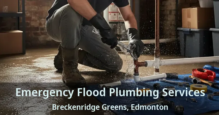 Emergency Flood Plumbing Services Breckenridge Greens, Edmonton - AB
