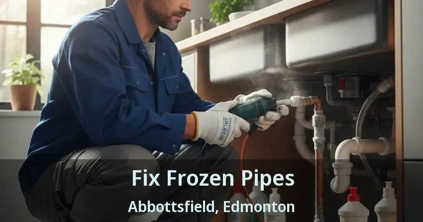 Fix Frozen Pipes Abbottsfield, Edmonton - AB