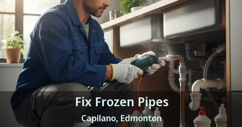 Fix Frozen Pipes Capilano, Edmonton - AB