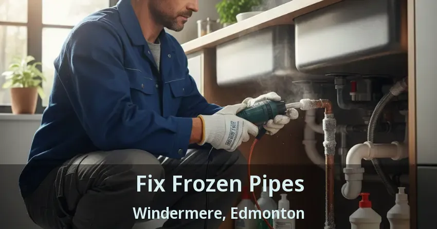 Fix Frozen Pipes Windermere, Edmonton - AB