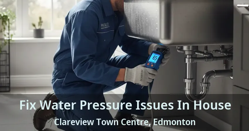 Fix Water Pressure Issues In House Clareview Town Centre, Edmonton - AB
