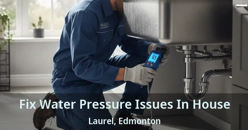 Fix Water Pressure Issues In House Laurel, Edmonton - AB