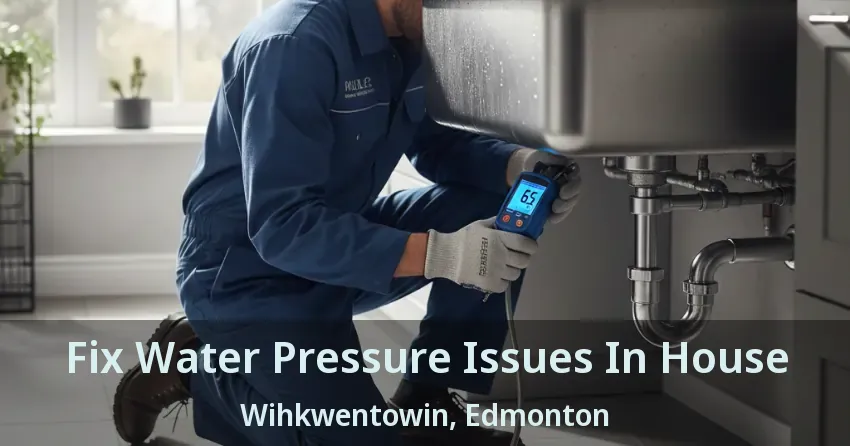 Fix Water Pressure Issues In House Wihkwentowin, Edmonton - AB
