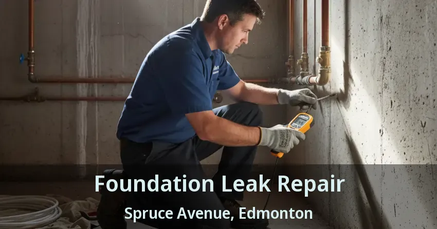 Foundation Leak Repair Spruce Avenue, Edmonton - AB