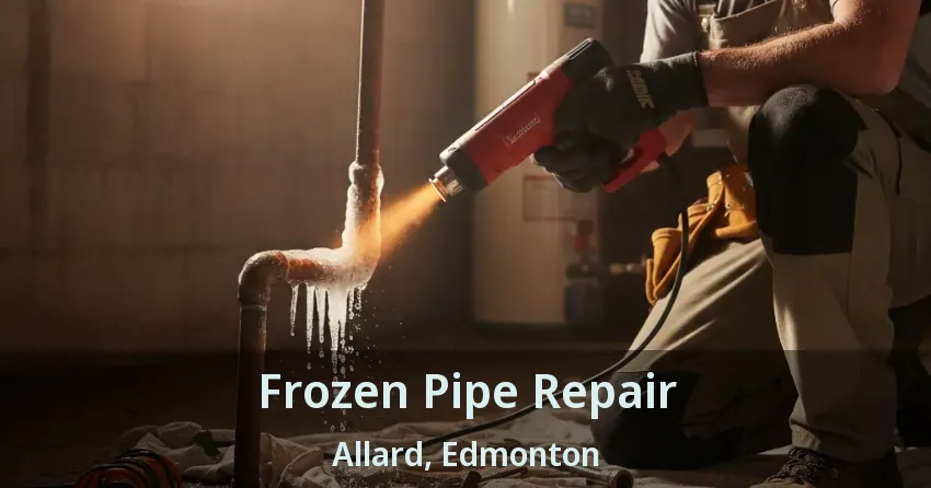 Frozen Pipe Repair Allard, Edmonton - AB
