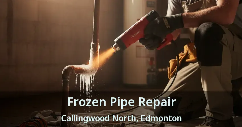 Frozen Pipe Repair Callingwood North, Edmonton - AB