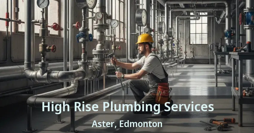 High Rise Plumbing Services Aster, Edmonton - AB