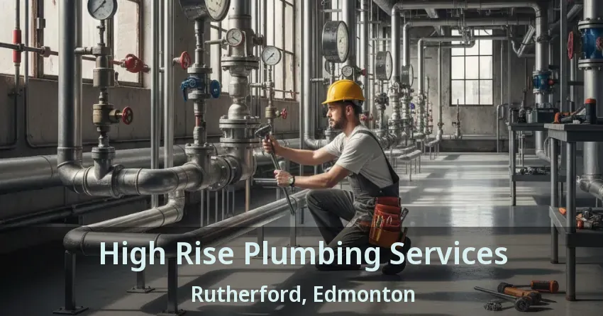 High Rise Plumbing Services Rutherford, Edmonton - AB