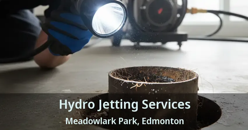Hydro Jetting Services Meadowlark Park, Edmonton - AB