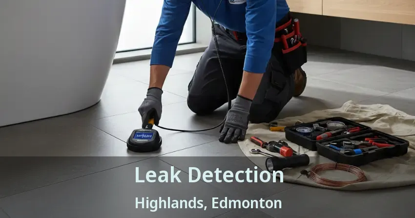 Leak Detection Highlands, Edmonton - AB