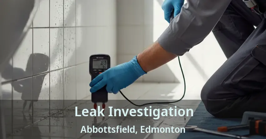 Leak Investigation Abbottsfield, Edmonton - AB