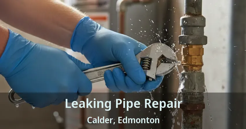 Leaking Pipe Repair Calder, Edmonton - AB