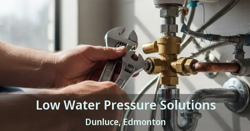 Low Water Pressure Solutions Dunluce, Edmonton - AB