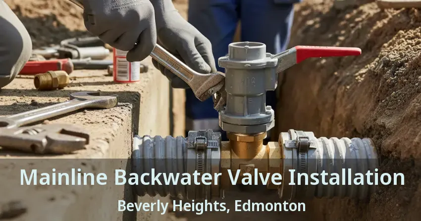 Mainline Backwater Valve Installation Beverly Heights, Edmonton - AB
