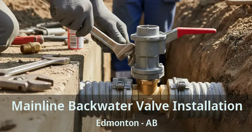 Mainline Backwater Valve Installation Edmonton - AB