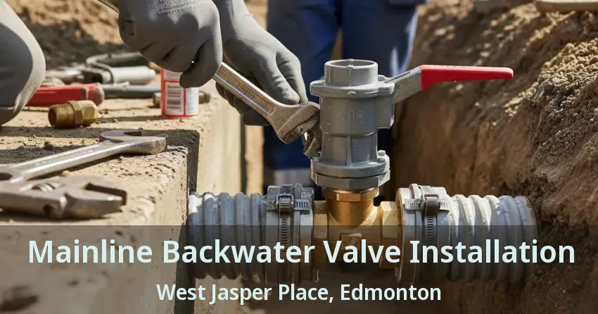 Mainline Backwater Valve Installation West Jasper Place, Edmonton - AB