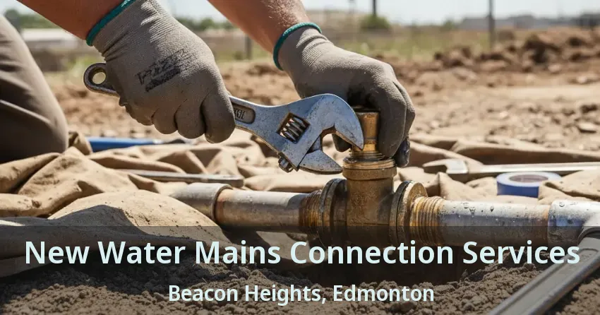 New Water Mains Connection Services Beacon Heights, Edmonton - AB