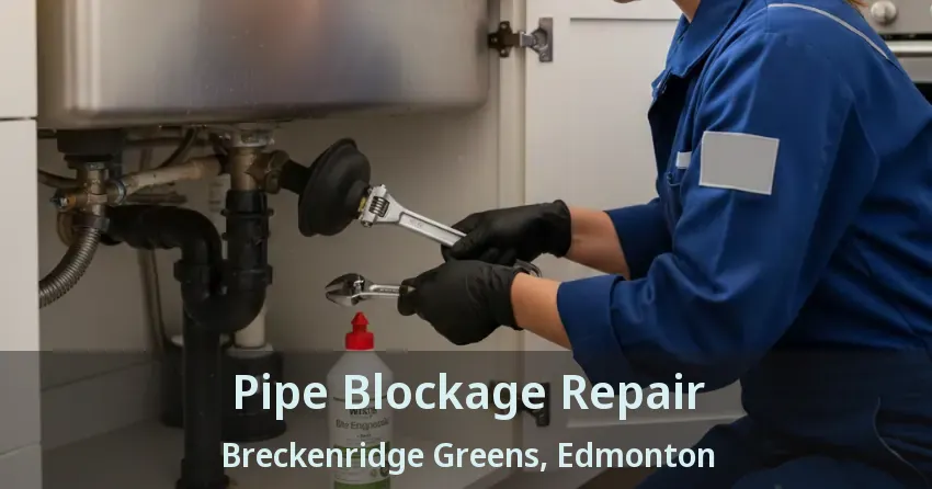Pipe Blockage Repair Breckenridge Greens, Edmonton - AB
