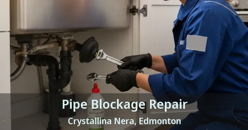 Pipe Blockage Repair Crystallina Nera, Edmonton - AB