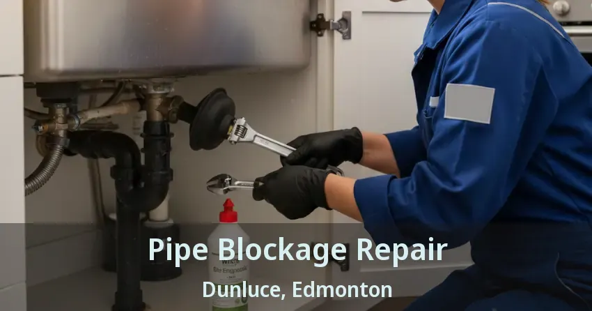 Pipe Blockage Repair Dunluce, Edmonton - AB