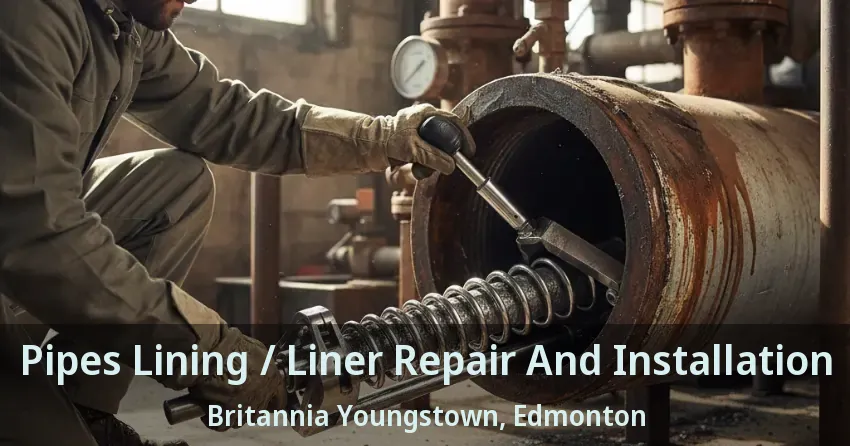 Pipes Lining / Liner Repair And Installation Britannia Youngstown, Edmonton - AB