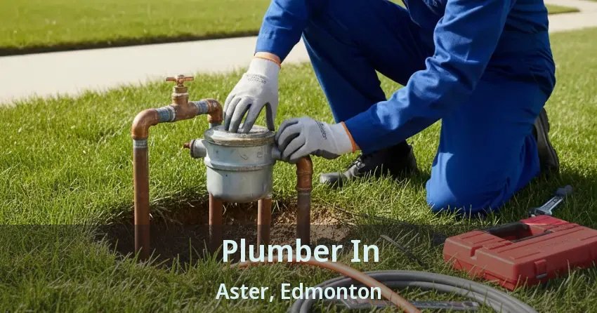 Plumber In Aster, Edmonton - AB