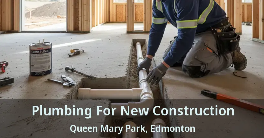 Plumbing For New Construction Queen Mary Park, Edmonton - AB