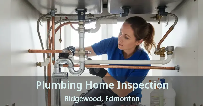 Plumbing Home Inspection Ridgewood, Edmonton - AB