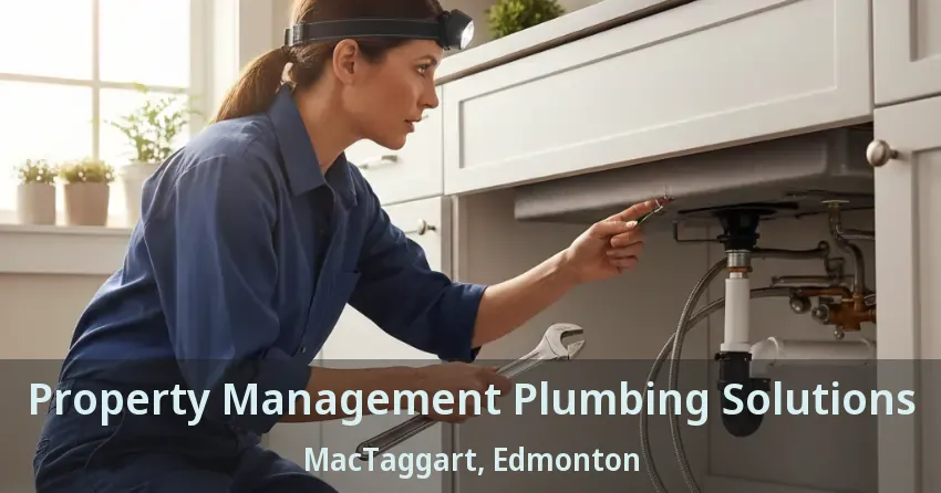 Property Management Plumbing Solutions MacTaggart, Edmonton - AB