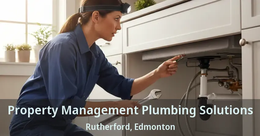 Property Management Plumbing Solutions Rutherford, Edmonton - AB