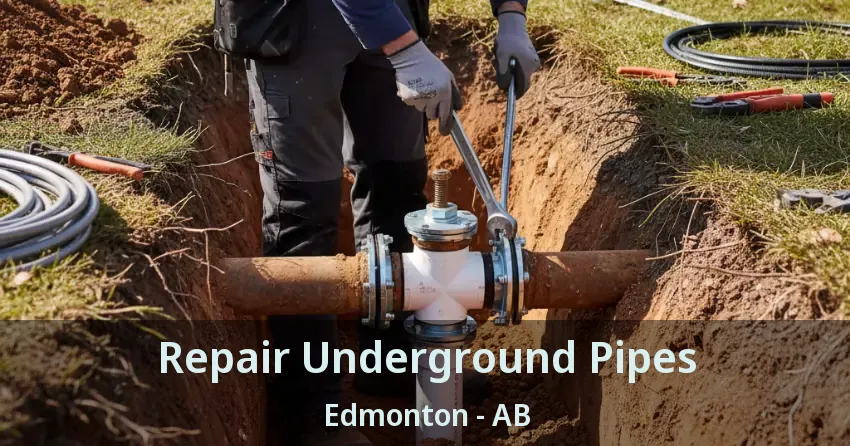 Repair Underground Pipes Edmonton - AB